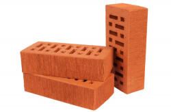 Lode JANKA - caramida cu model, cu goluri, rosu traditional, 250x120x65 mm (LOD-11.103100L)