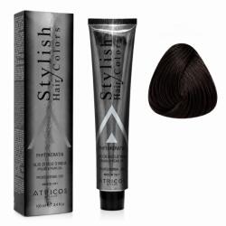  Vopsea de par profesionala Nr. 3 Maro inchis Atricos Stylish, 100 ml