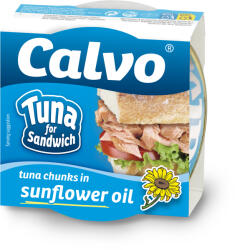 Calvo Ton Pentru Sandvis In Ulei Vegetal Calvo 142g (ART_32292)