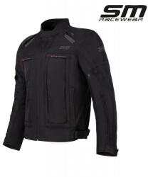SM Racewear Geaca moto textila SM Racewear Maestro - Barbati - 4 Sezoane - Impermeabila, Captuseala termica si Protectii CE - Gri Negru (GTM001-XLN)