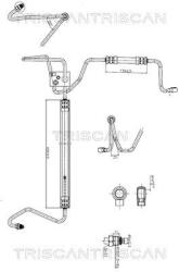 TRISCAN Furtun hidraulic, sistem de directie TRISCAN 8516 29020 (8516 29020)