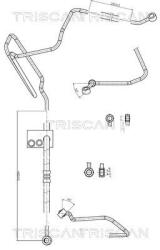 TRISCAN Furtun hidraulic, sistem de directie TRISCAN 8516 29004 (8516 29004)