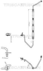TRISCAN Furtun hidraulic, sistem de directie TRISCAN 8516 16017 (8516 16017)