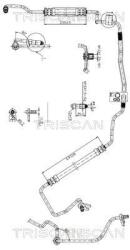TRISCAN Furtun hidraulic, sistem de directie TRISCAN 8516 28009 (8516 28009)