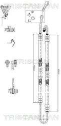 TRISCAN Furtun hidraulic, sistem de directie TRISCAN 8516 11036 (8516 11036)