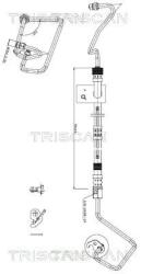 TRISCAN Furtun hidraulic, sistem de directie TRISCAN 8516 16026 (8516 16026)