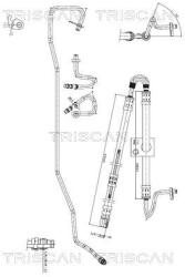 TRISCAN Furtun hidraulic, sistem de directie TRISCAN 8516 16048 (8516 16048)