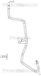TRISCAN Furtun hidraulic, sistem de directie TRISCAN 8516 16040 (8516 16040)