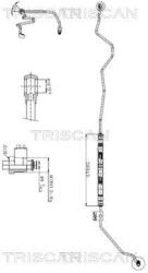 TRISCAN Furtun hidraulic, sistem de directie TRISCAN 8516 29019 (8516 29019)