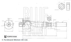 BLUE PRINT Articulatie axiala, cap de bara BLUE PRINT ADBP870088 (ADBP870088)