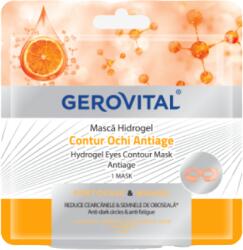 Gerovital Masca Hidrogel Antiage pentru conturul ochilor cu portocale si mango, Gerovital (hidrogelcontur) Masca de fata