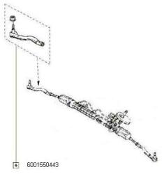 Original Renault Cap de bara ORIGINAL RENAULT 6001 550 443 (6001 550 443)