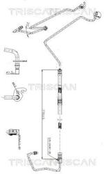 TRISCAN Furtun hidraulic, sistem de directie TRISCAN 8516 16020 (8516 16020)
