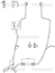 TRISCAN Furtun hidraulic, sistem de directie TRISCAN 8516 11037 (8516 11037)