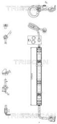 TRISCAN Furtun hidraulic, sistem de directie TRISCAN 8516 29039 (8516 29039)