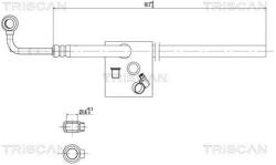 TRISCAN Furtun hidraulic, sistem de directie TRISCAN 8516 29068 (8516 29068)