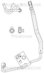 TRISCAN Furtun hidraulic, sistem de directie TRISCAN 8516 11014 (8516 11014)