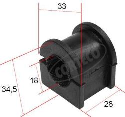 CORTECO Bucsa, bara stabilizatoare CORTECO 80000450 (80000450)