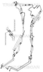 TRISCAN Furtun hidraulic, sistem de directie TRISCAN 8516 16038 (8516 16038)