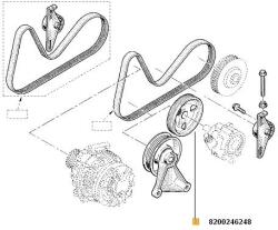 Original Renault Pompa hidraulica, sistem de directie ORIGINAL RENAULT 8200246248 (8200246248)
