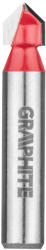GRAPHITE Burghiu freza, profil V, HM, 8x8mm, tija 8mm 56H209 (56H209) Burghiu