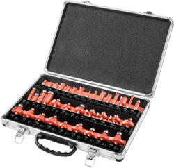 GRAPHITE Burghie de freza, tija de 8 mm, set 35 buc. 56H240 (56H240) Burghiu