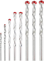 GRAPHITE Set de burghie pentru beton: 3, 4, 5, 6, 7, 8, 9, 10 mm, set de 8 buc 56T500 (56T500) Burghiu