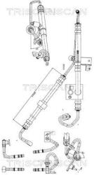TRISCAN Furtun hidraulic, sistem de directie TRISCAN 8516 11015 (8516 11015)