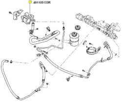 Original Renault Pompa hidraulica, sistem de directie ORIGINAL RENAULT 491105133R (491105133R)
