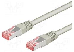 Goobay Patchcord retea CAT6, 1M, SFTP, Gri, S/FTP6A-CU-010GY (S/FTP6A-CU-010GY)