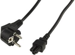Well Cablu alimentare laptop Schuko tata 90 grade - IEC320-C5 mama negru 1.5m VDE (CABLE-712-1.5-WL)