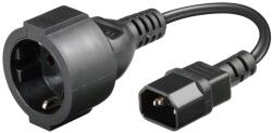Well Cablu de alimentare AC mama - CCE 7/4 tata negru 0.23m (CABLE-IEC-CCE-0.23-WL)