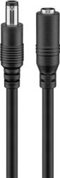Goobay Cablu de extensie DC mama - tata 5.5x2.5, 10m, Goobay (CABLE-DCM/DCF/2.5MM-10BK-GBAY)