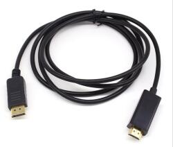 Well Cablu Displayport tata - HDMI tata 2m 1080p Well (CABLE-DPM/HDMIM-2BK-WL)