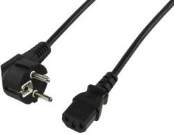 Well Cablu de alimentare calculator Schuko 90 grade tata - CCE mama 5m Well (CABLE-703-5.0-WL) - vitacom