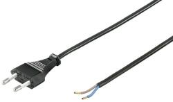Goobay Cablu alimentare 1, 5 m Euro tata > 2 fire - H03VVH2-F2X 0.75 (CABLE-CCE-OPEN-1.5BK)