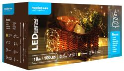 Modee Ghirlanda luminoasa decorativa Modee C2007, 100 LED-uri, 1.35W, 10m, alb cald, cupru (DECOL-C2007-MDE)