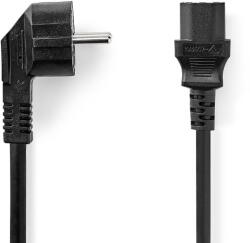 Nedis Cablu de alimentare Schuko tata cotit - IEC-320-C13, 2m negru, Nedis (CEGL10000BK20)