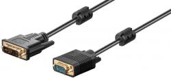 Goobay Cablu DVI-I 12+5p tata - VGA tata, FullHD, 2m, Goobay (CABLE-195G/2.0)