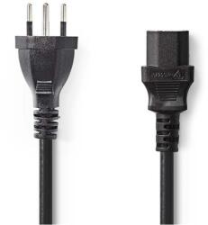 Nedis Cablu de alimentare Nedis, fisa tip J (CH) - IEC-320-C13, 2m, negru (CEGP11200BK20)