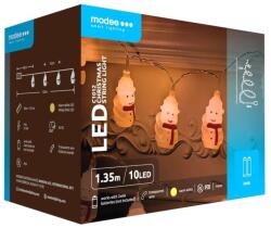 Modee Ghirlanda luminoasa decorativa Modee C1012, 10 LED-uri, 0.15W, 1.35m, 2x AA, alb cald (DECOL-C1012-MDE)