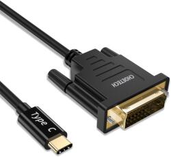 Choetech Cablu USB-C - DVI Choetech XCD-0018, 1.8m, negru (CABLE-USBC/DVI-XCD0018/1.8-CHO)