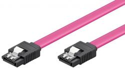 Goobay Cablu de date SATA 6 Gb/s, SATA 7-pini tata - SATA 7-pini tata, 0.5m, roz, Goobay (CABLE-HDD-SATA/0.5PK)
