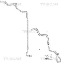 TRISCAN Furtun hidraulic, sistem de directie TRISCAN 8516 29011 (8516 29011)