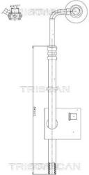 TRISCAN Furtun hidraulic, sistem de directie TRISCAN 8516 29030 (8516 29030)
