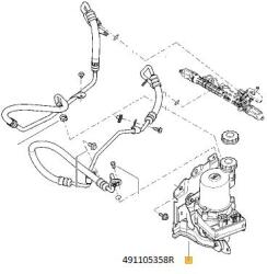 Original Renault Pompa hidraulica, sistem de directie ORIGINAL RENAULT 491106619R (491106619R)