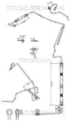 TRISCAN Furtun hidraulic, sistem de directie TRISCAN 8516 29010 (8516 29010)