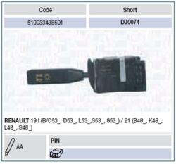 Magneti Marelli Comutator coloana directie MAGNETI MARELLI 510033438501 (510033438501)