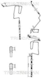 TRISCAN Furtun hidraulic, sistem de directie TRISCAN 8516 29050 (8516 29050)