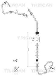 TRISCAN Furtun hidraulic, sistem de directie TRISCAN 8516 16015 (8516 16015)